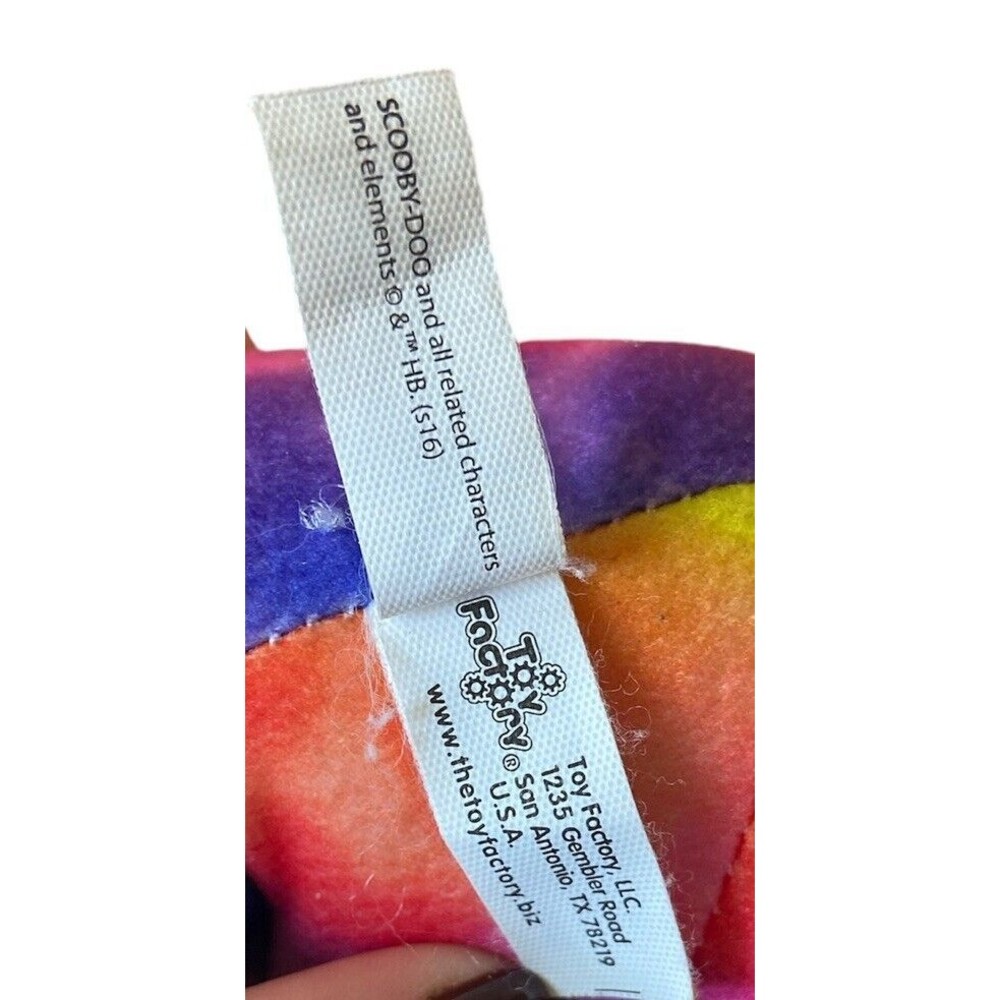 SCOOBY DOO Rare Tie‎ Dye 12" Sitting Plush Toy Factory - Picture 9 of 11